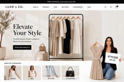 Deploy on any website demo